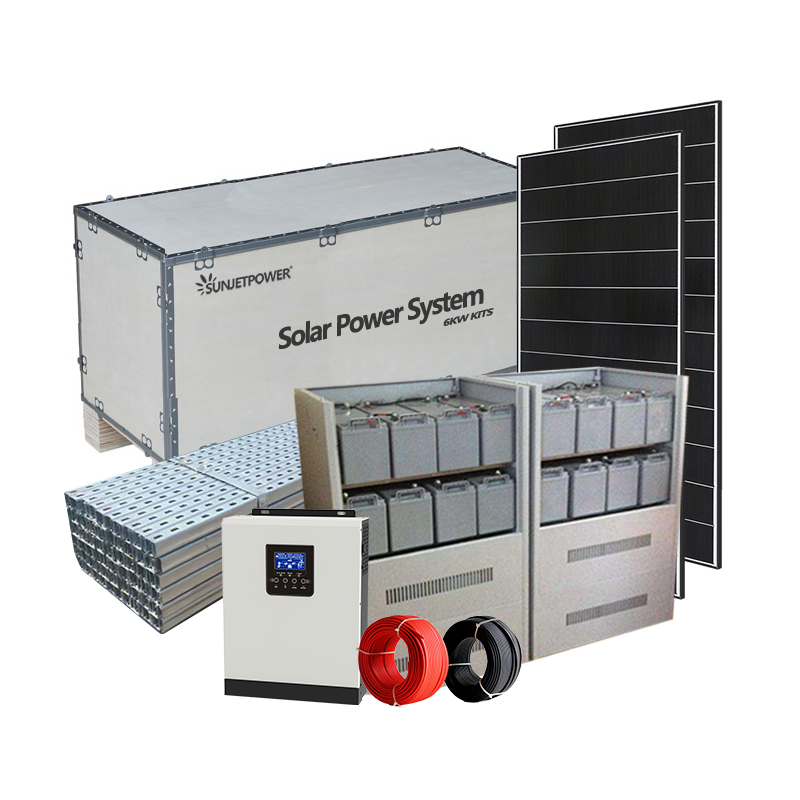 Sistema de energía solar independiente de alta eficiencia 10KW Sistema de energía solar fuera de la red