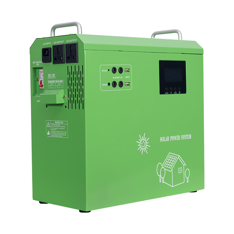 Sistema de energía solar fuera de la red de caja verde solar monofásico para aplicaciones domésticas